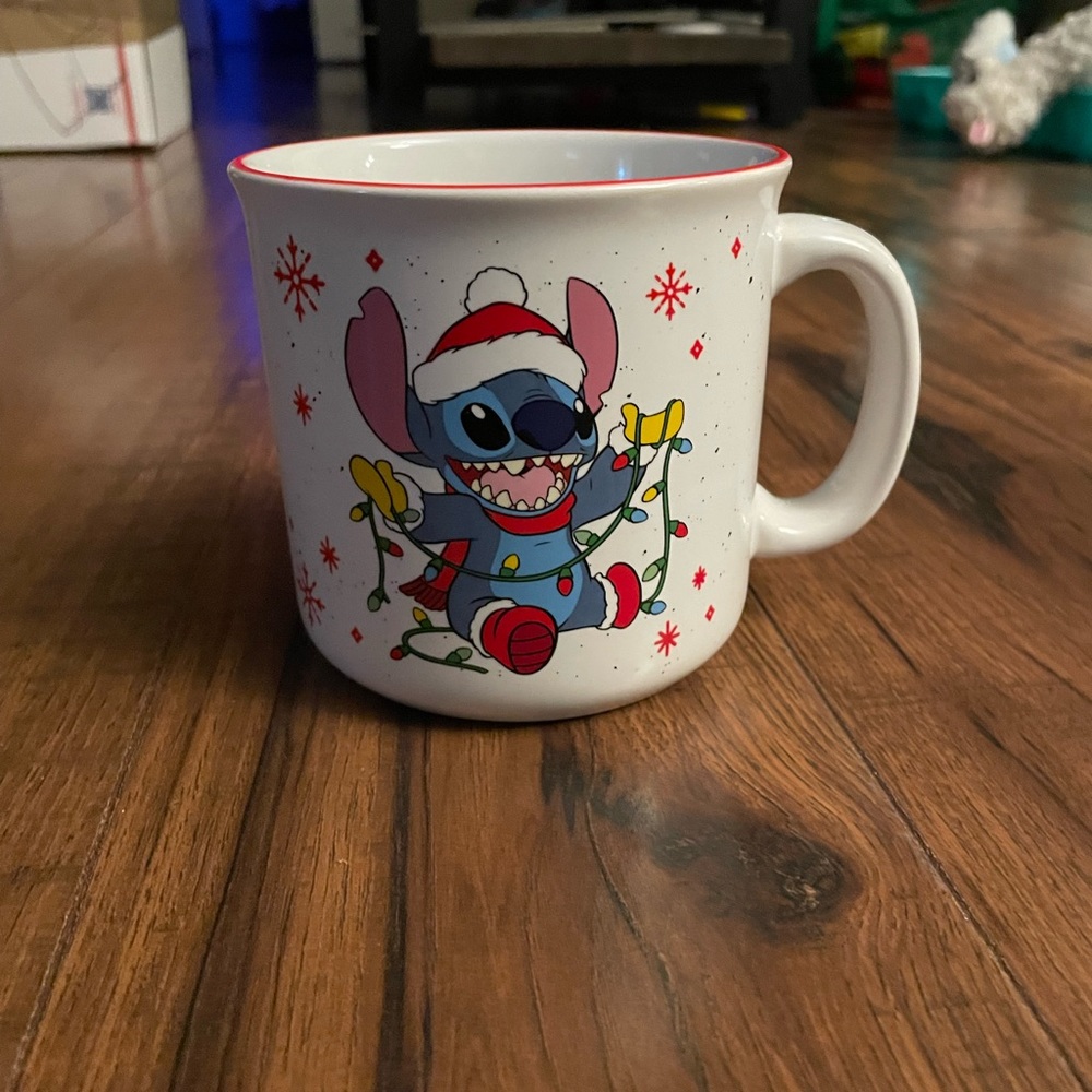 Disney stitch Christmas jingle all the way mug